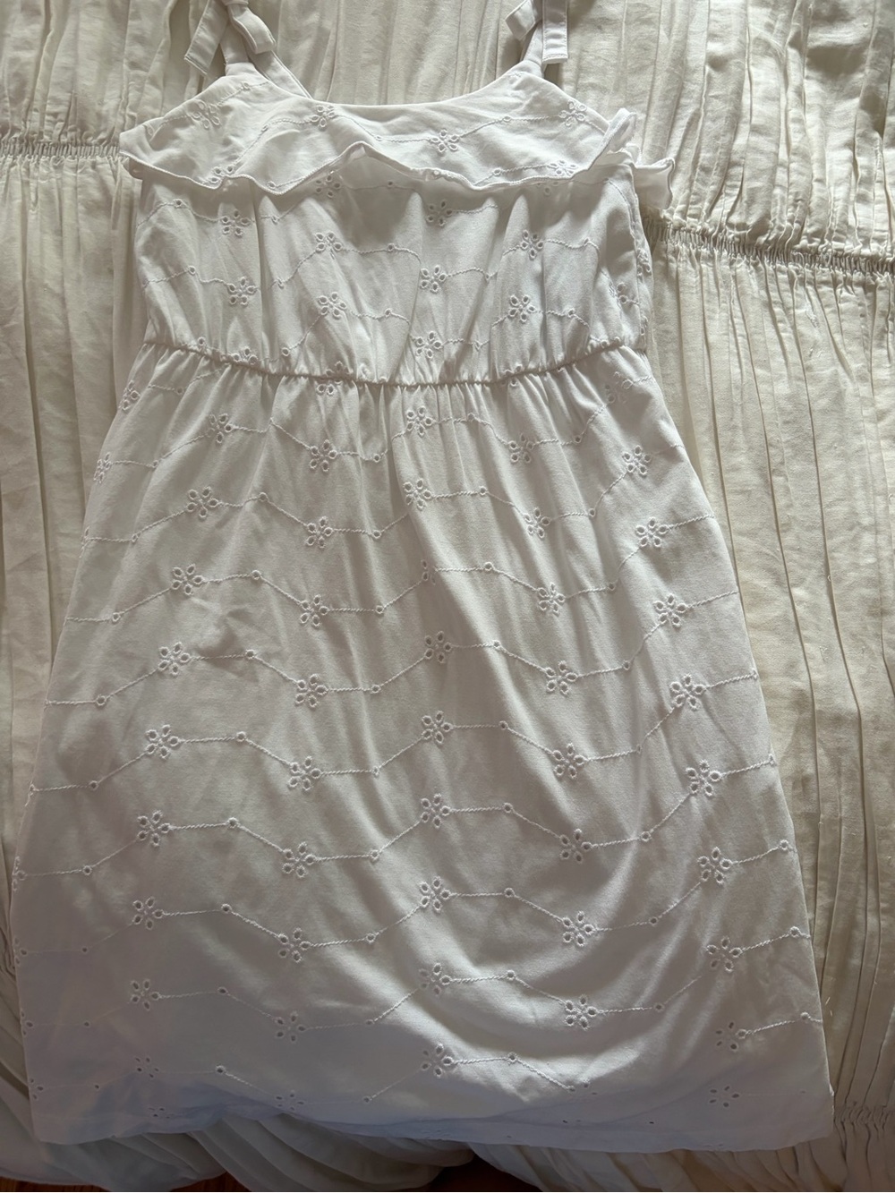 Girls cat and jack eyelet lace dress